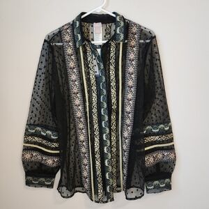 CHICO'S Tapestry shirt